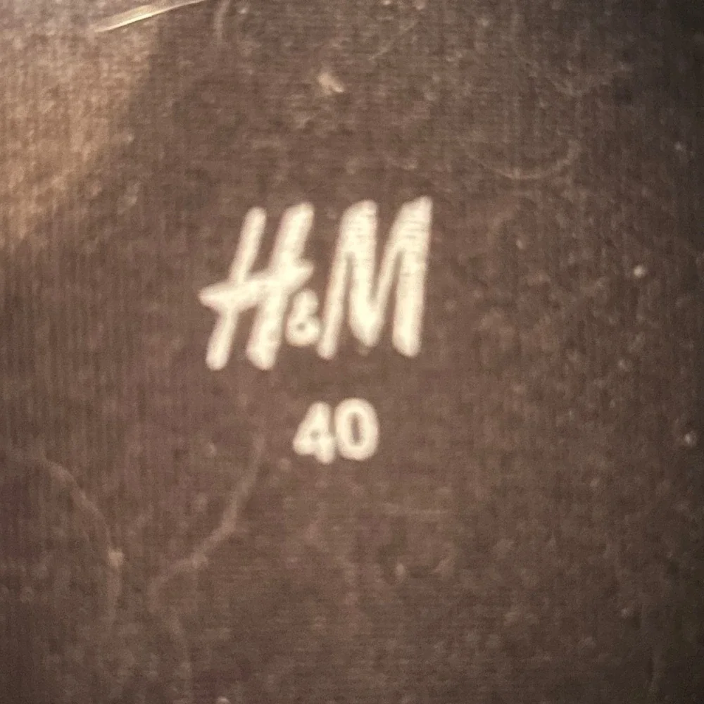 H&M Mens Black Leather Lace Up Oxford Dress Shoes‎ Size 7.5 US 40 EUR